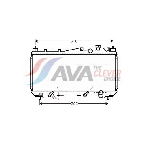 Chladič motora AVA QUALITY COOLING HD2114