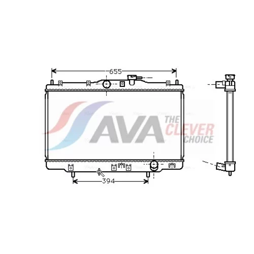 Chladič motora AVA QUALITY COOLING HD2176