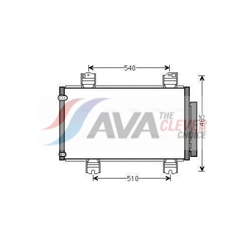 Kondenzátor klimatizácie AVA QUALITY COOLING HDA5236D