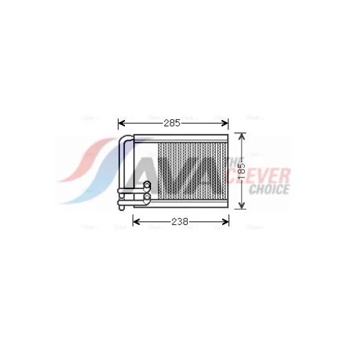 Výmenník tepla vnútorného kúrenia AVA QUALITY COOLING HYA6317