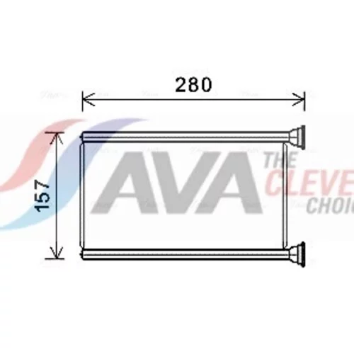 Výmenník tepla vnútorného kúrenia AVA QUALITY COOLING JEA6069