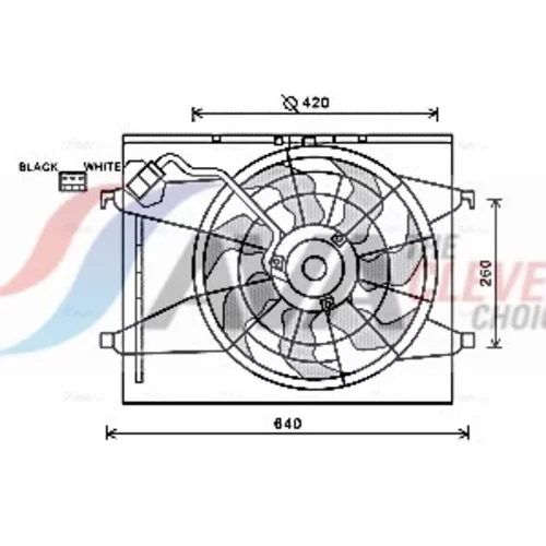 Ventilátor chladenia motora KA7523 (AVA QUALITY COOLING)