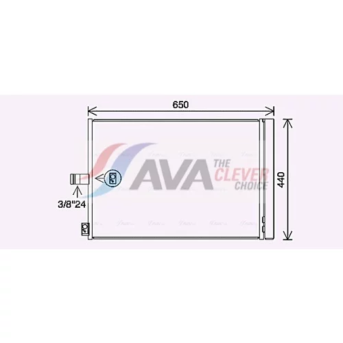 Kondenzátor klimatizácie AVA QUALITY COOLING MS5700D