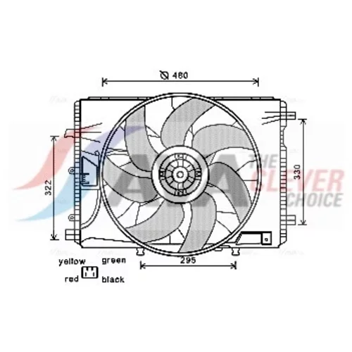 Ventilátor chladenia motora AVA QUALITY COOLING MS7522