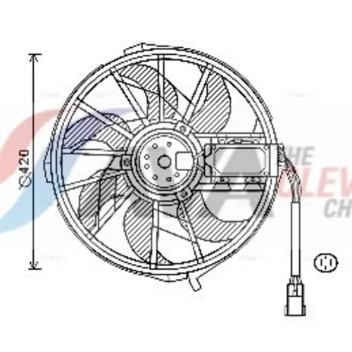 Ventilátor chladenia motora AVA QUALITY COOLING MS7656