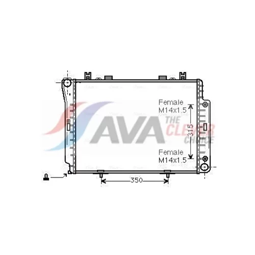Chladič motora AVA QUALITY COOLING MSA2144