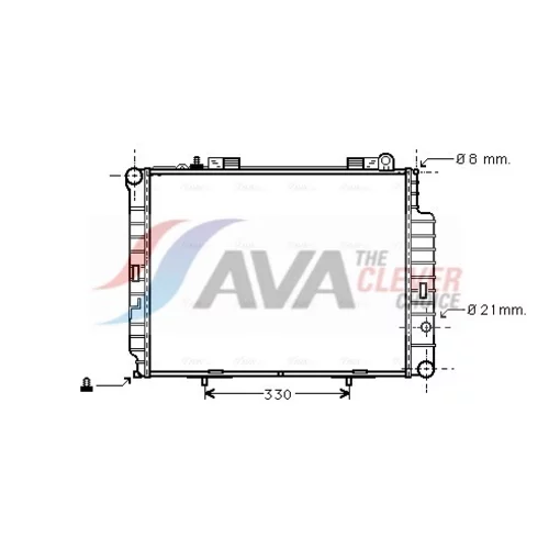 Chladič motora AVA QUALITY COOLING MSA2302