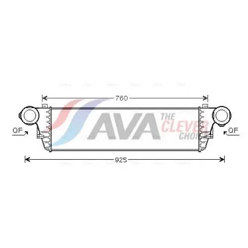 Chladič plniaceho vzduchu AVA QUALITY COOLING MSA4297