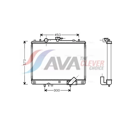 Chladič motora AVA QUALITY COOLING MTA2162