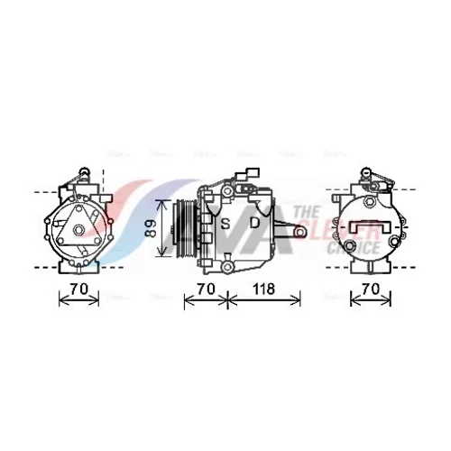 Kompresor klimatizácie AVA QUALITY COOLING MTAK224
