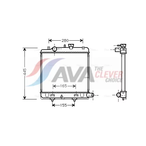 Chladič motora AVA QUALITY COOLING MZ2139