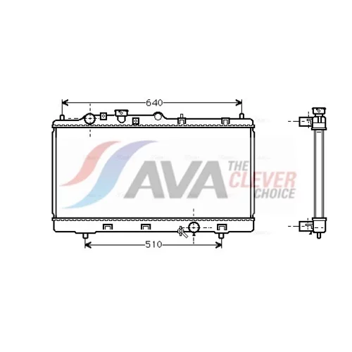 Chladič motora MZ2151 (AVA QUALITY COOLING)