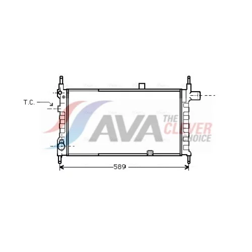 Chladič motora AVA QUALITY COOLING OL2063