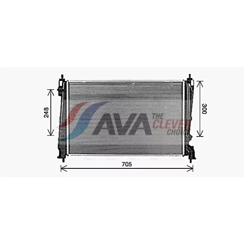 Chladič motora AVA QUALITY COOLING OL2721