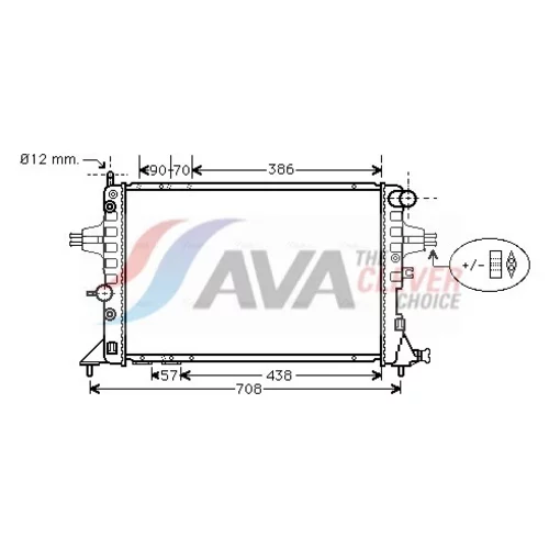 Chladič motora AVA QUALITY COOLING OLA2329
