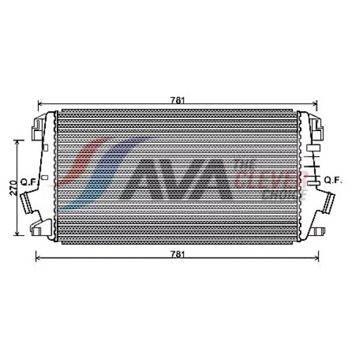 Chladič plniaceho vzduchu AVA QUALITY COOLING OLA4550