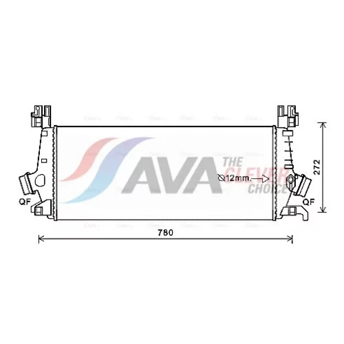 Chladič plniaceho vzduchu AVA QUALITY COOLING OLA4648