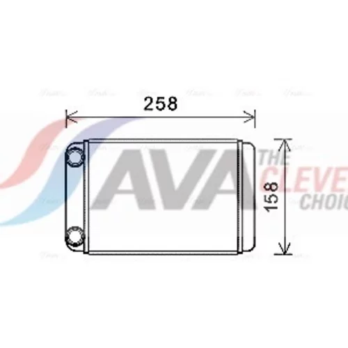 Výmenník tepla vnútorného kúrenia AVA QUALITY COOLING OLA6677