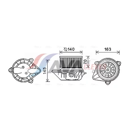 Vnútorný ventilátor AVA QUALITY COOLING PE8373