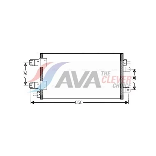 Kondenzátor klimatizácie AVA QUALITY COOLING RTA5443