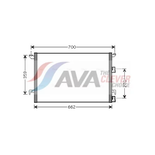 Kondenzátor klimatizácie AVA QUALITY COOLING SBA5060