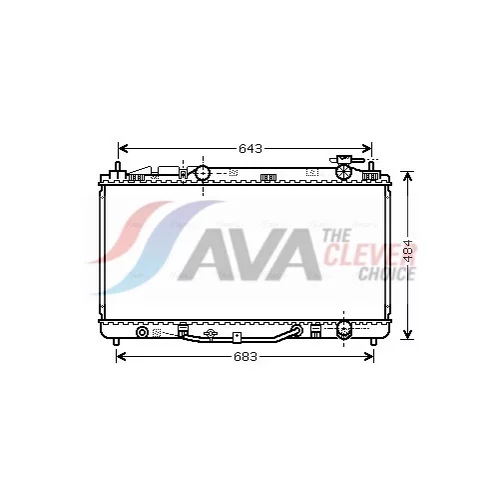 Chladič motora AVA QUALITY COOLING TO2464
