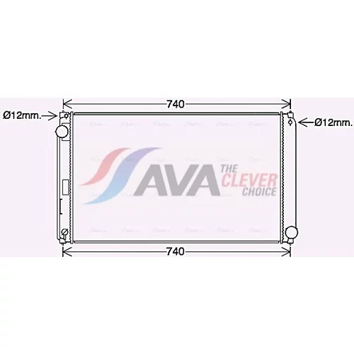 Chladič motora AVA QUALITY COOLING TO2748