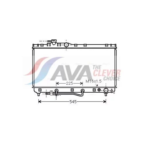 Chladič motora AVA QUALITY COOLING TOA2184