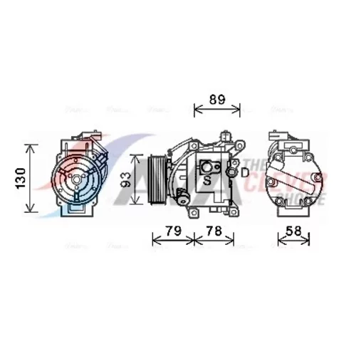 Kompresor klimatizácie AVA QUALITY COOLING TOAK667