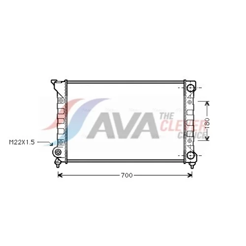 Chladič motora AVA QUALITY COOLING VN2072