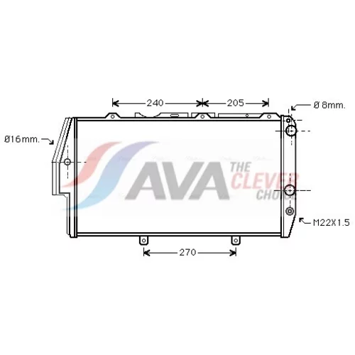 Chladič motora AI2020 (AVA QUALITY COOLING)