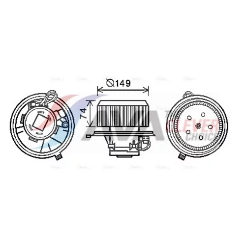 Vnútorný ventilátor AL8139 (AVA QUALITY COOLING)
