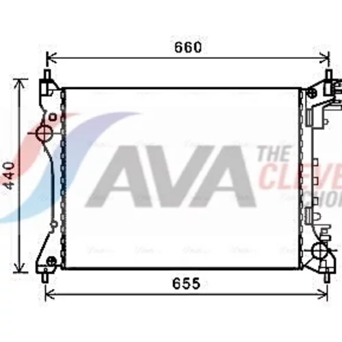 Chladič motora AVA QUALITY COOLING ALA2117