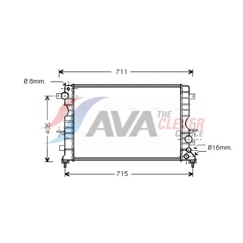 Chladič motora AVA QUALITY COOLING AU2165