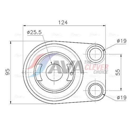 Chladič motorového oleja AVA QUALITY COOLING AU3350