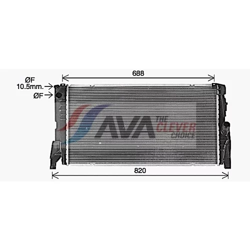Chladič motora BW2585 (AVA QUALITY COOLING) - obr. 1