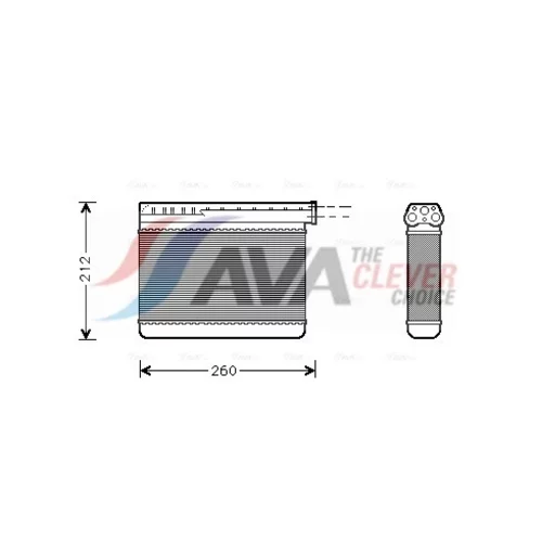 Výmenník tepla vnútorného kúrenia AVA QUALITY COOLING BW6166
