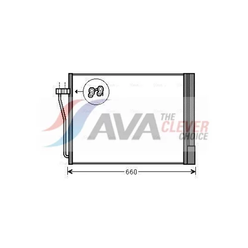Kondenzátor klimatizácie AVA QUALITY COOLING BWA5371D