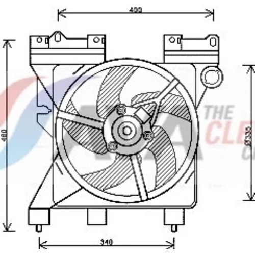 Ventilátor chladenia motora AVA QUALITY COOLING CN7547