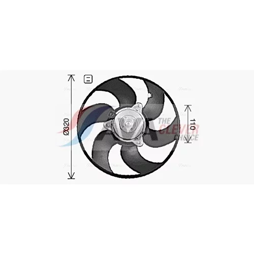 Ventilátor chladenia motora AVA QUALITY COOLING CN7557