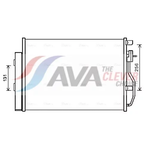 Kondenzátor klimatizácie AVA QUALITY COOLING CTA5048D