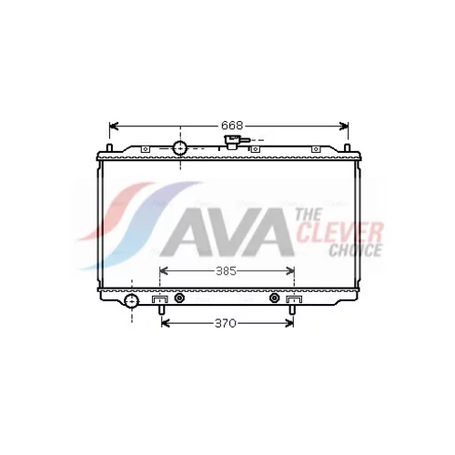 Chladič motora AVA QUALITY COOLING DNA2218