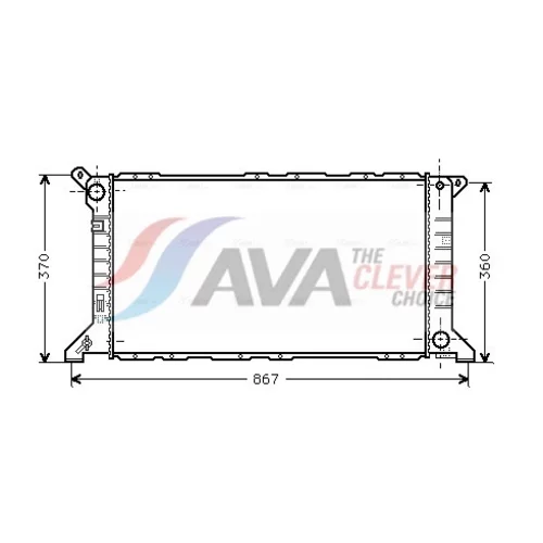 Chladič motora AVA QUALITY COOLING FD2206