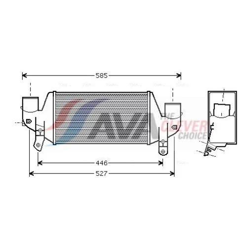 Chladič plniaceho vzduchu AVA QUALITY COOLING FDA4313