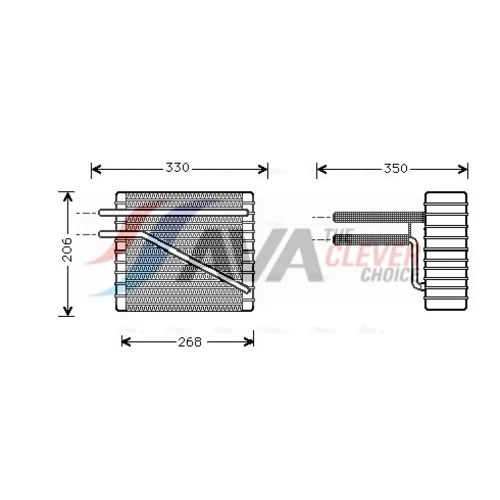 Výparník klimatizácie AVA QUALITY COOLING FDV269