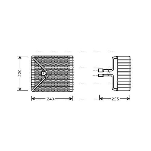 Výparník klimatizácie FDV273 (AVA QUALITY COOLING)