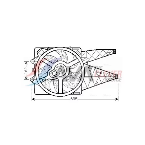 Ventilátor chladenia motora AVA QUALITY COOLING FT7530