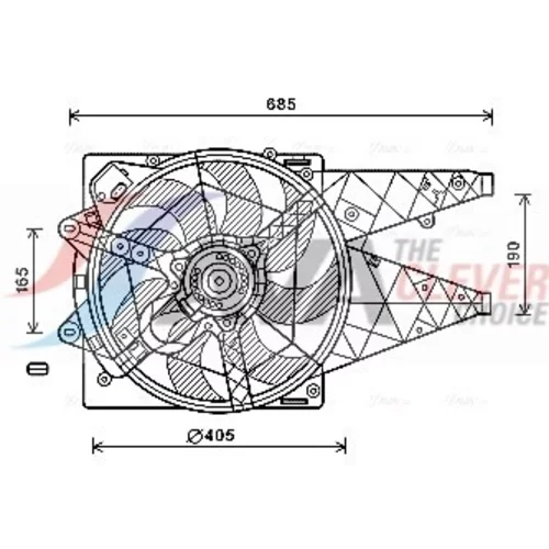 Ventilátor chladenia motora FT7597 (AVA QUALITY COOLING)
