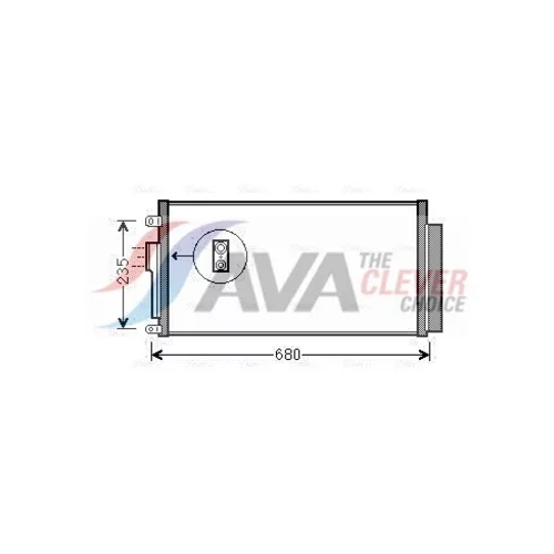 Kondenzátor klimatizácie AVA QUALITY COOLING FTA5386D