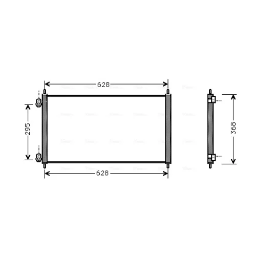 Kondenzátor klimatizácie HD5106 (AVA QUALITY COOLING)